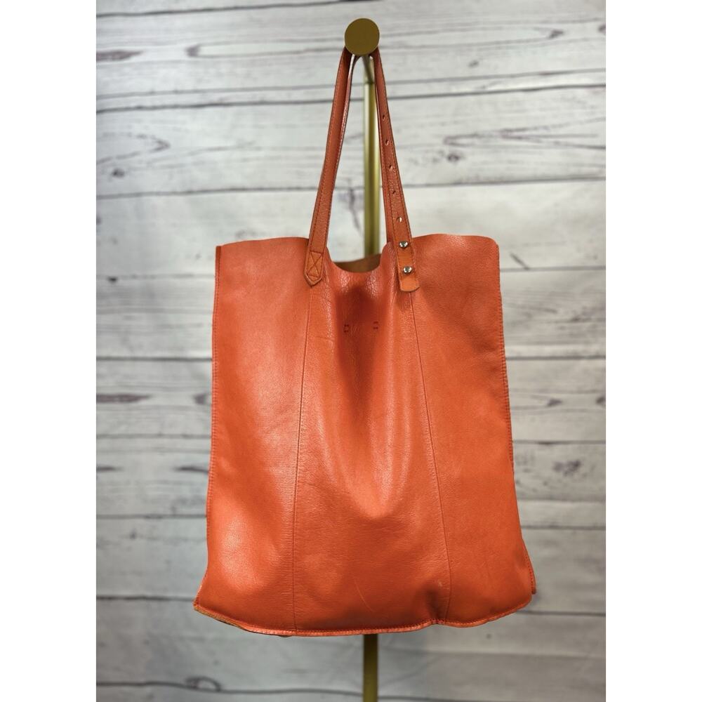 Madewell The Mccarren Tote Bag Orange Coral